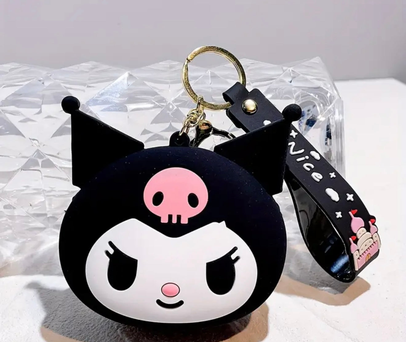 Cute Sanrio  Silicone Coin Pouches with Keychain