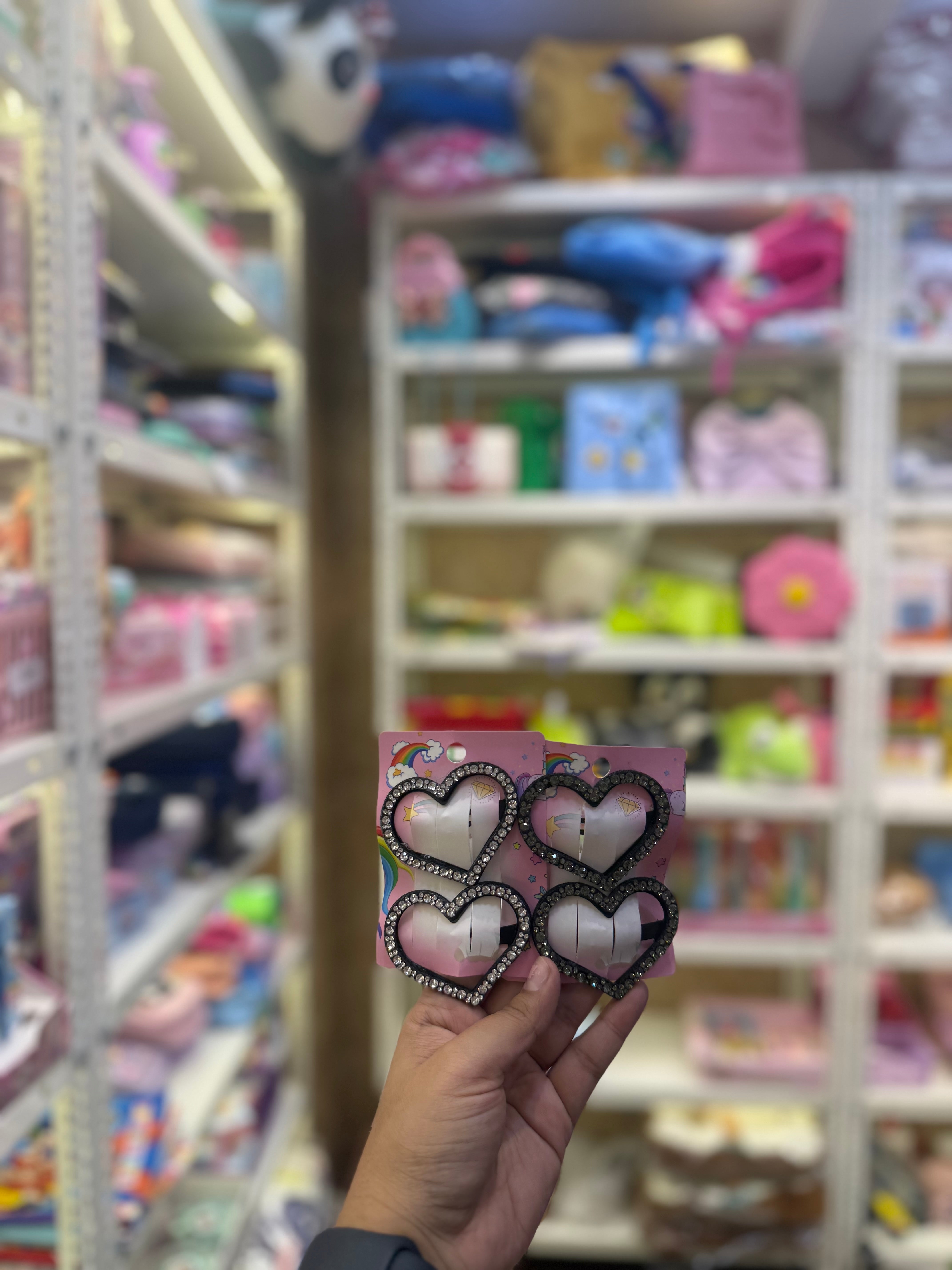 Kawaii Rhinestone Hair Clips