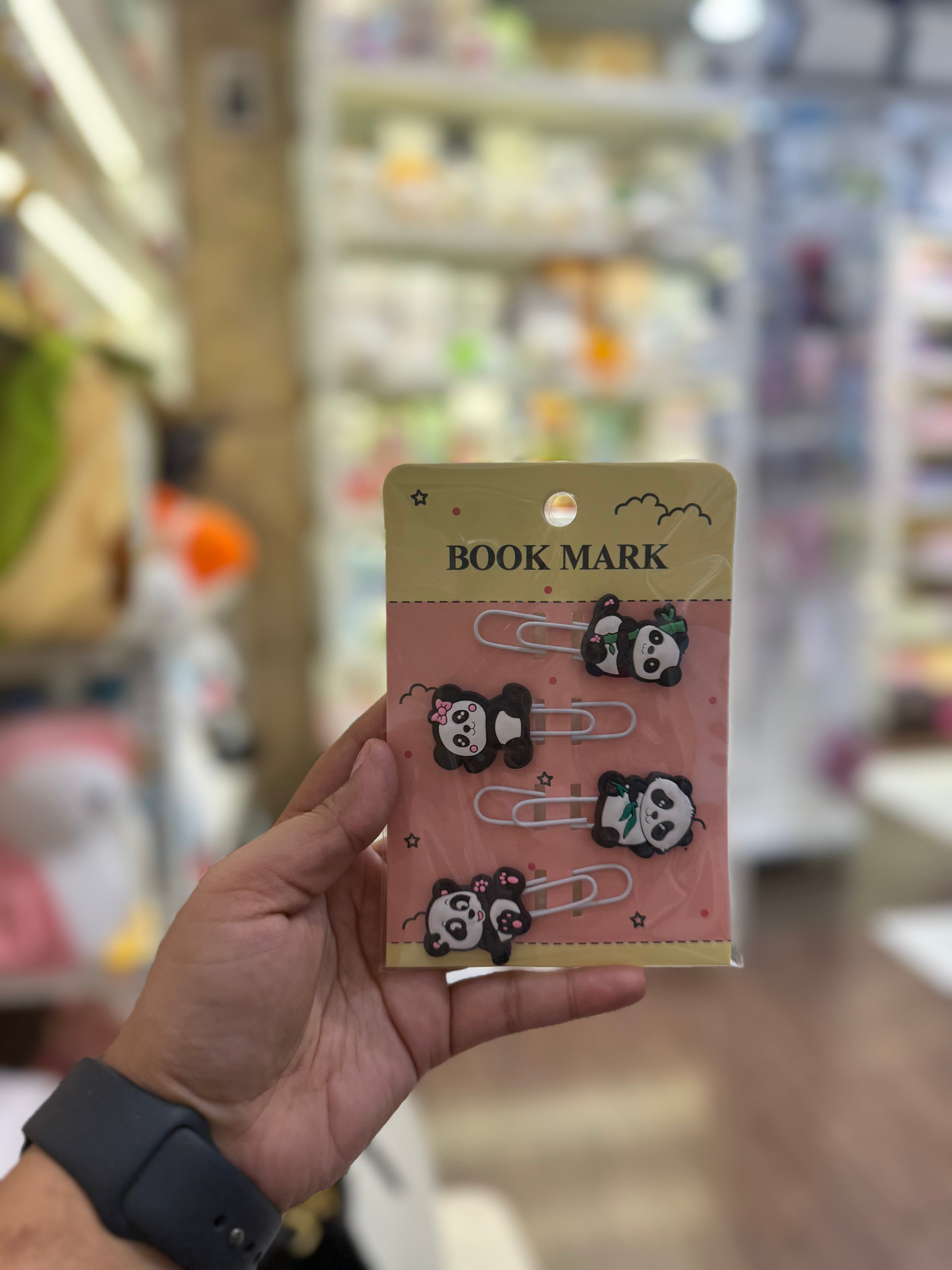 Cute Cartoon Paper Clip Bookmarks – Set of 4 (Assorted Designs)