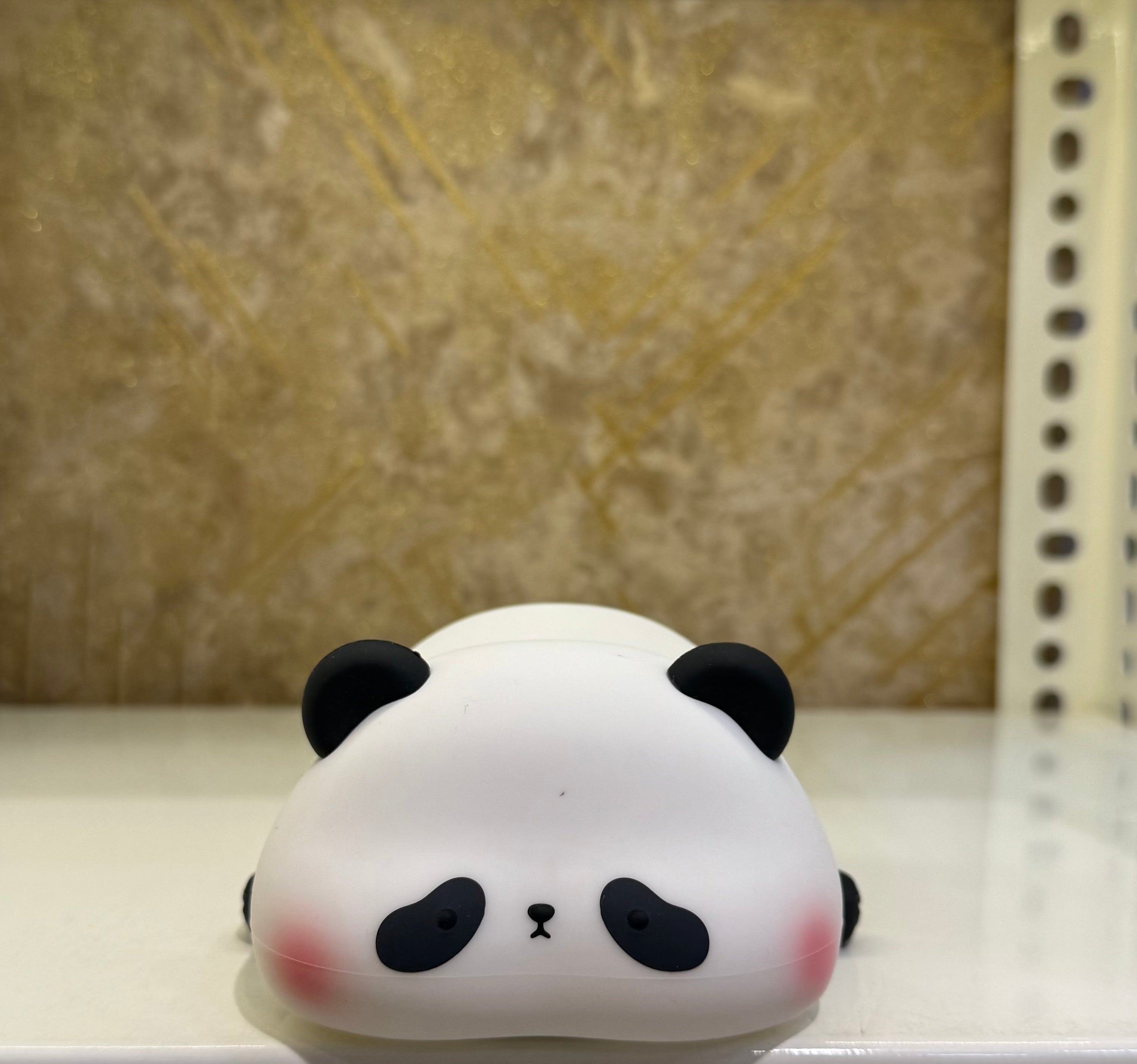 Kawaii Lying Panda Silicone Night Light – Soft LED Lamp