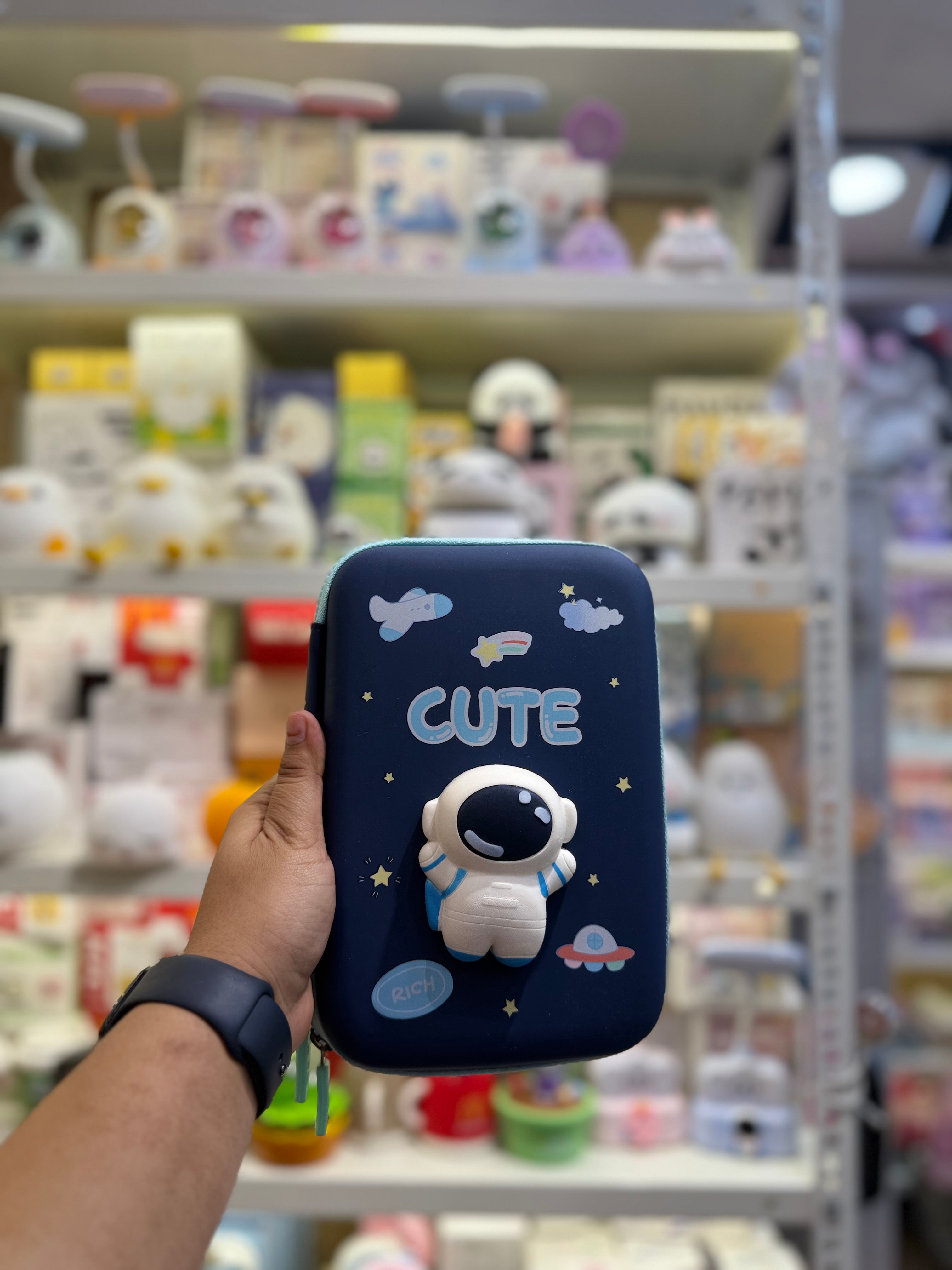 Astronaut Cute Squishy Pencil Case - Big