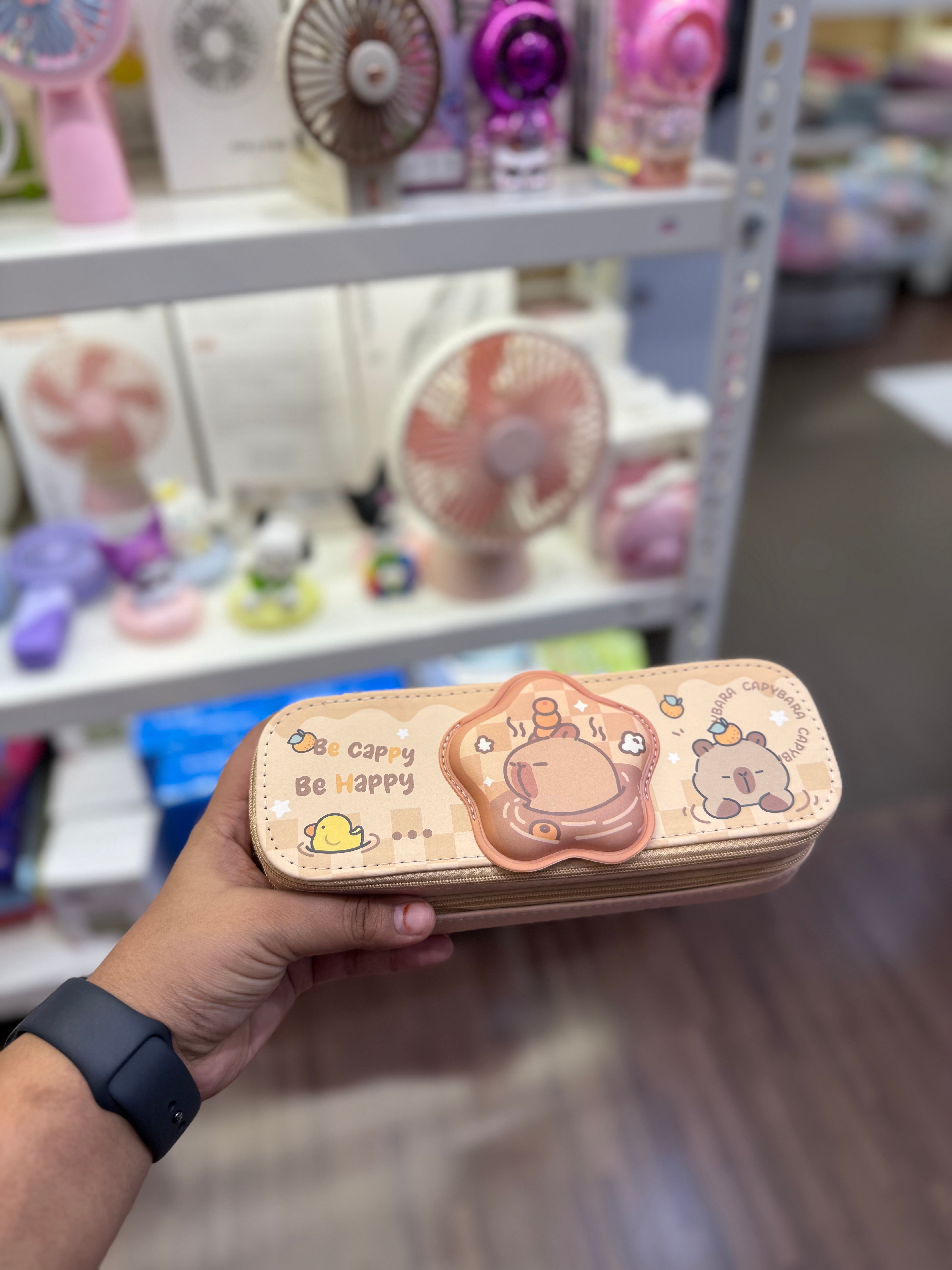 Squishy Soft Capybara Double Layer Pencil Pouch