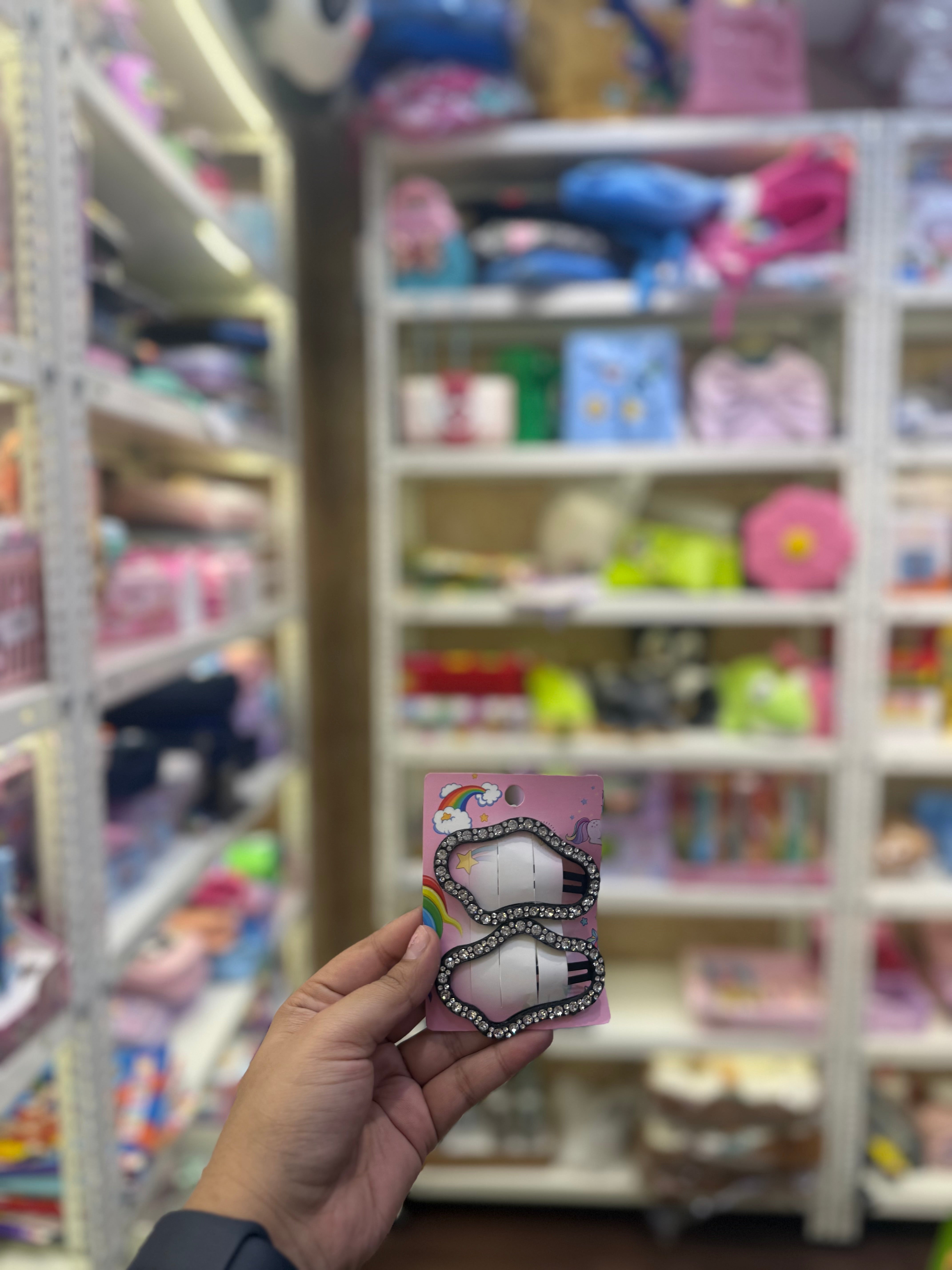 Kawaii Rhinestone Hair Clips