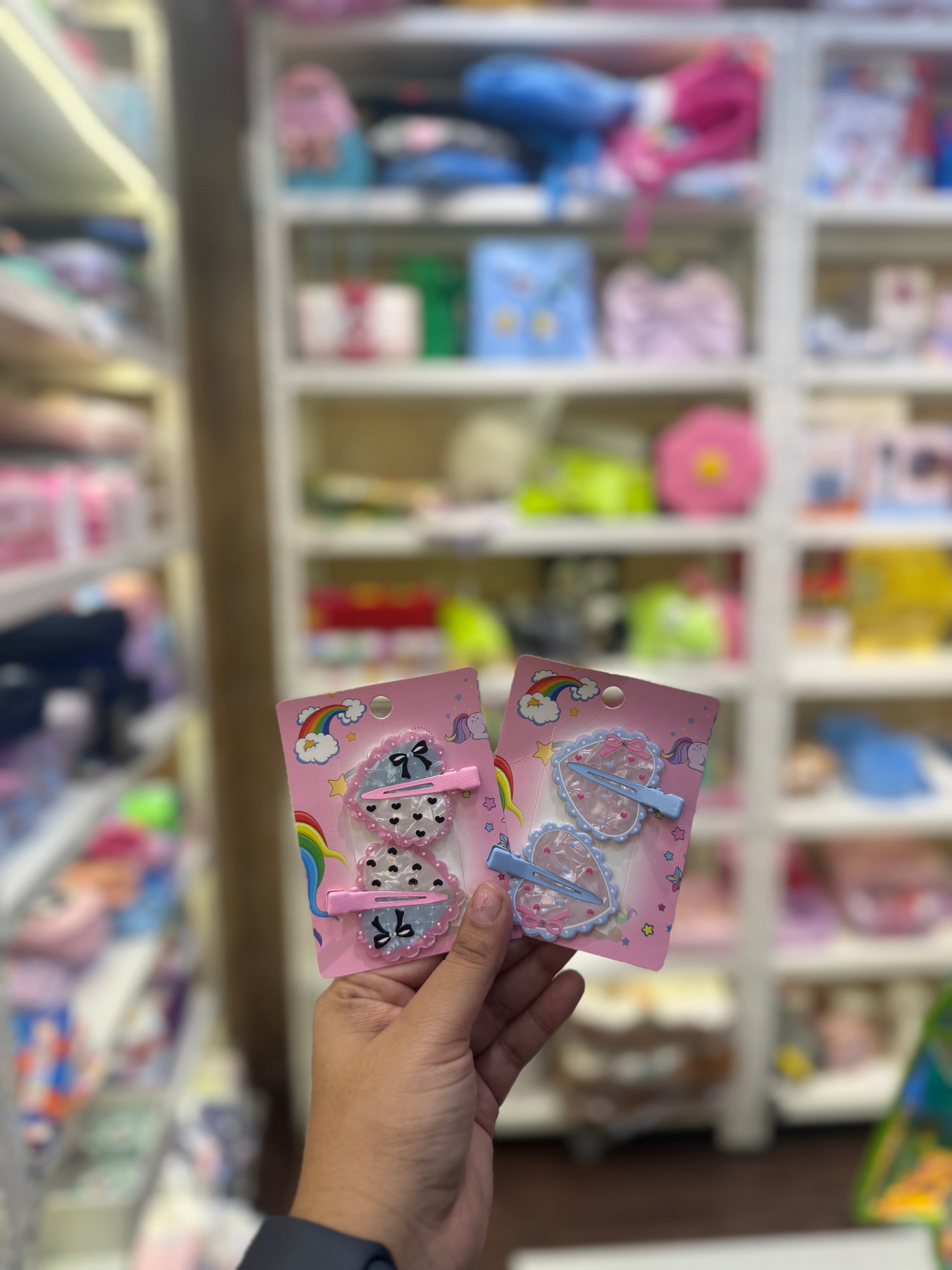 Kawaii Heart Hair Clips