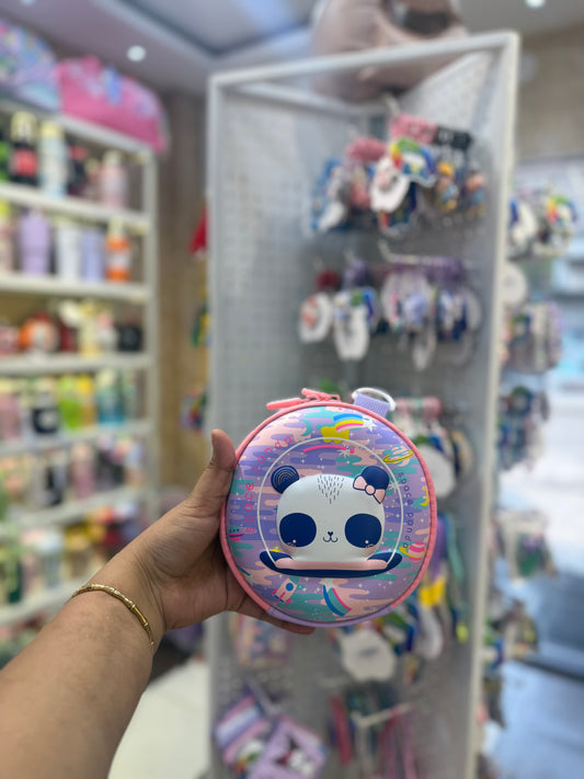 3D EVA Panda Theme Sling Bags for Kids
