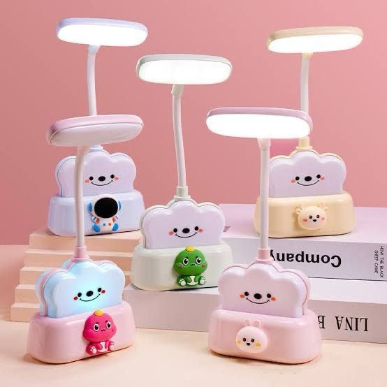 Cartoon Cloud Table Lamp – Rechargeable LED Study/Bedside Light