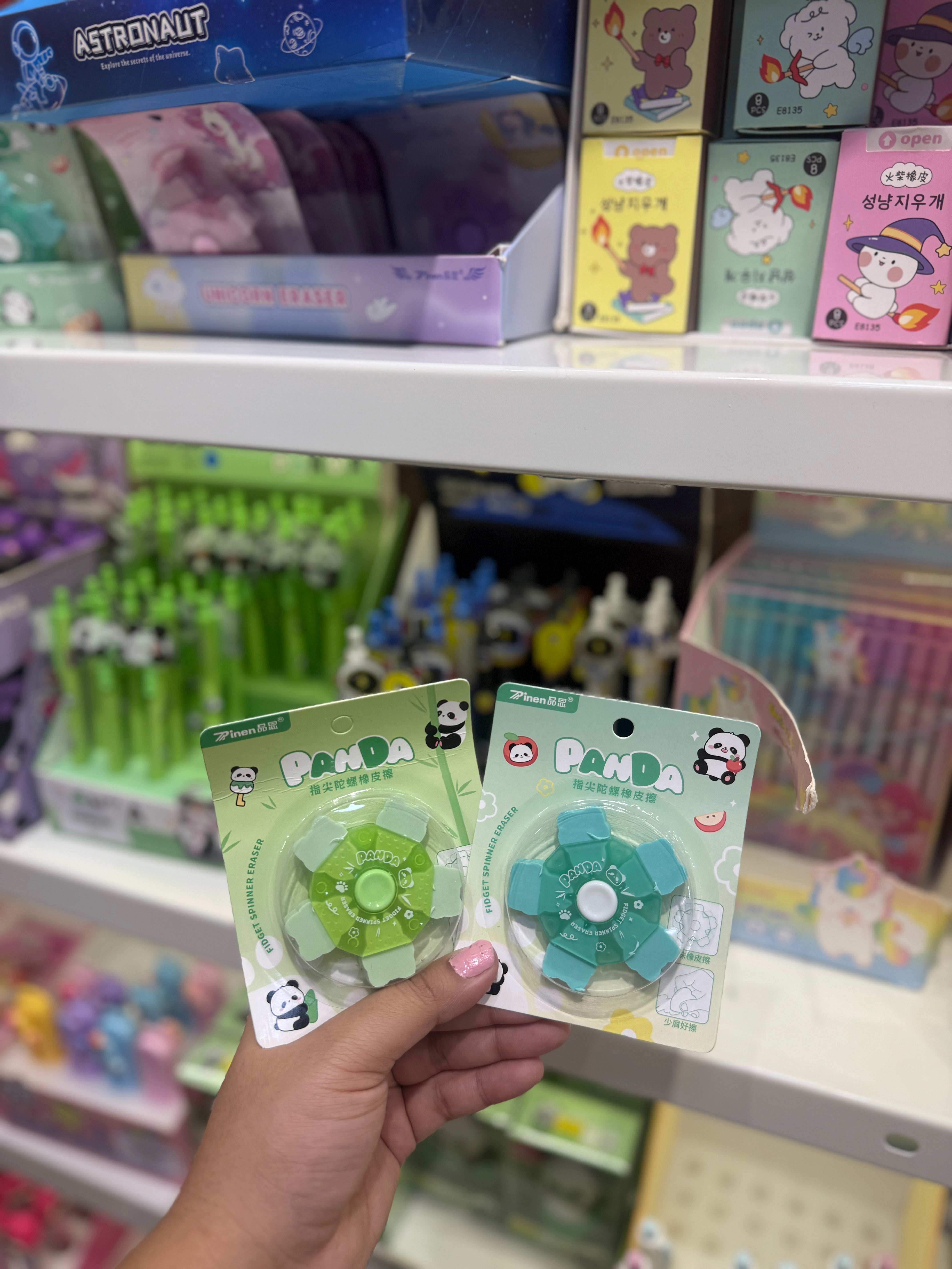 Panda Fidget Spinner Eraser