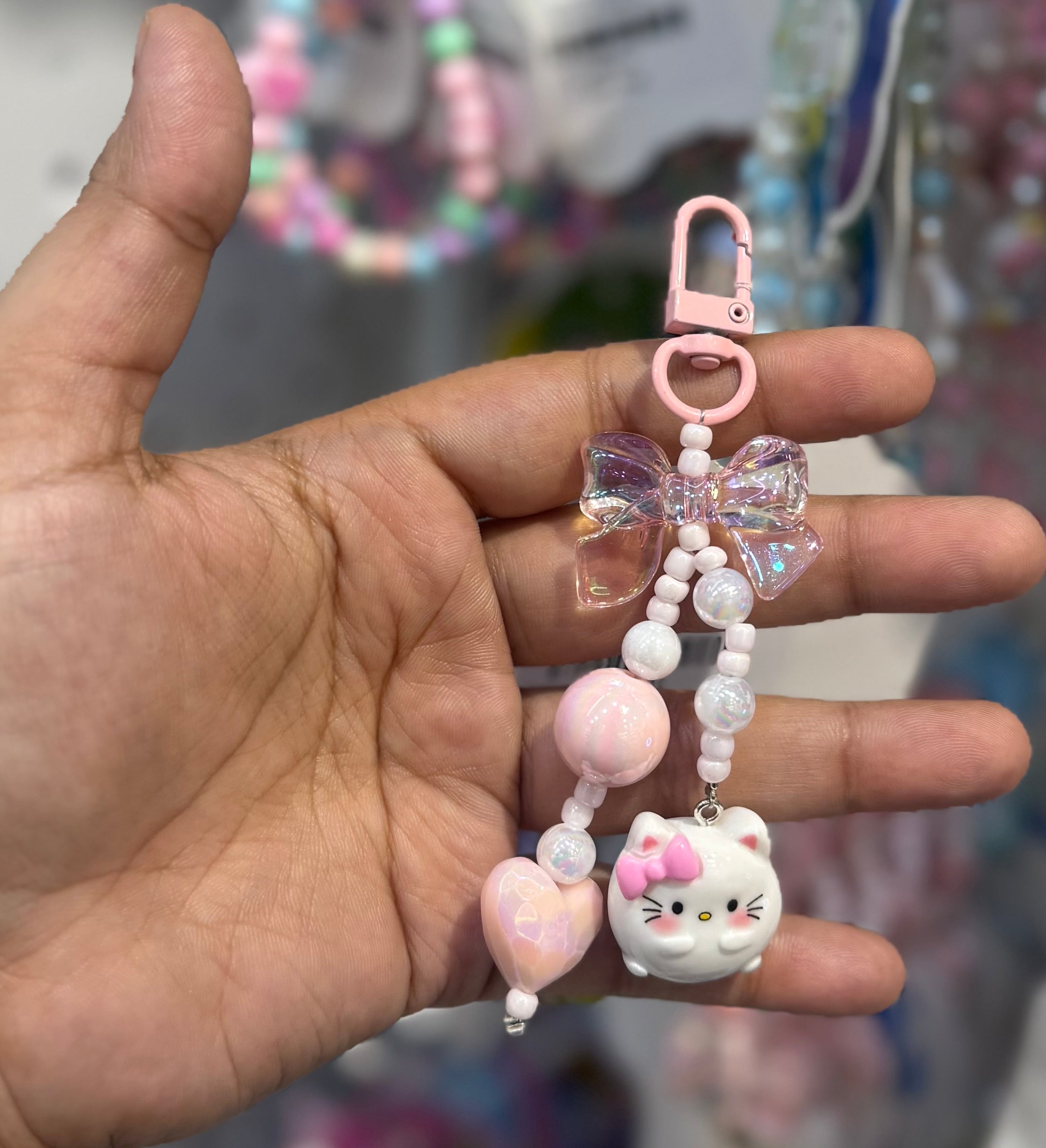 Kawaii Transparent  Bow Bag Charm