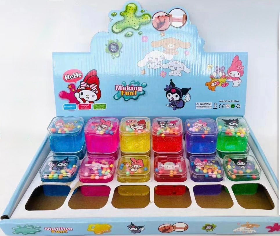 Colorful Sanrio  Slime with Beads
