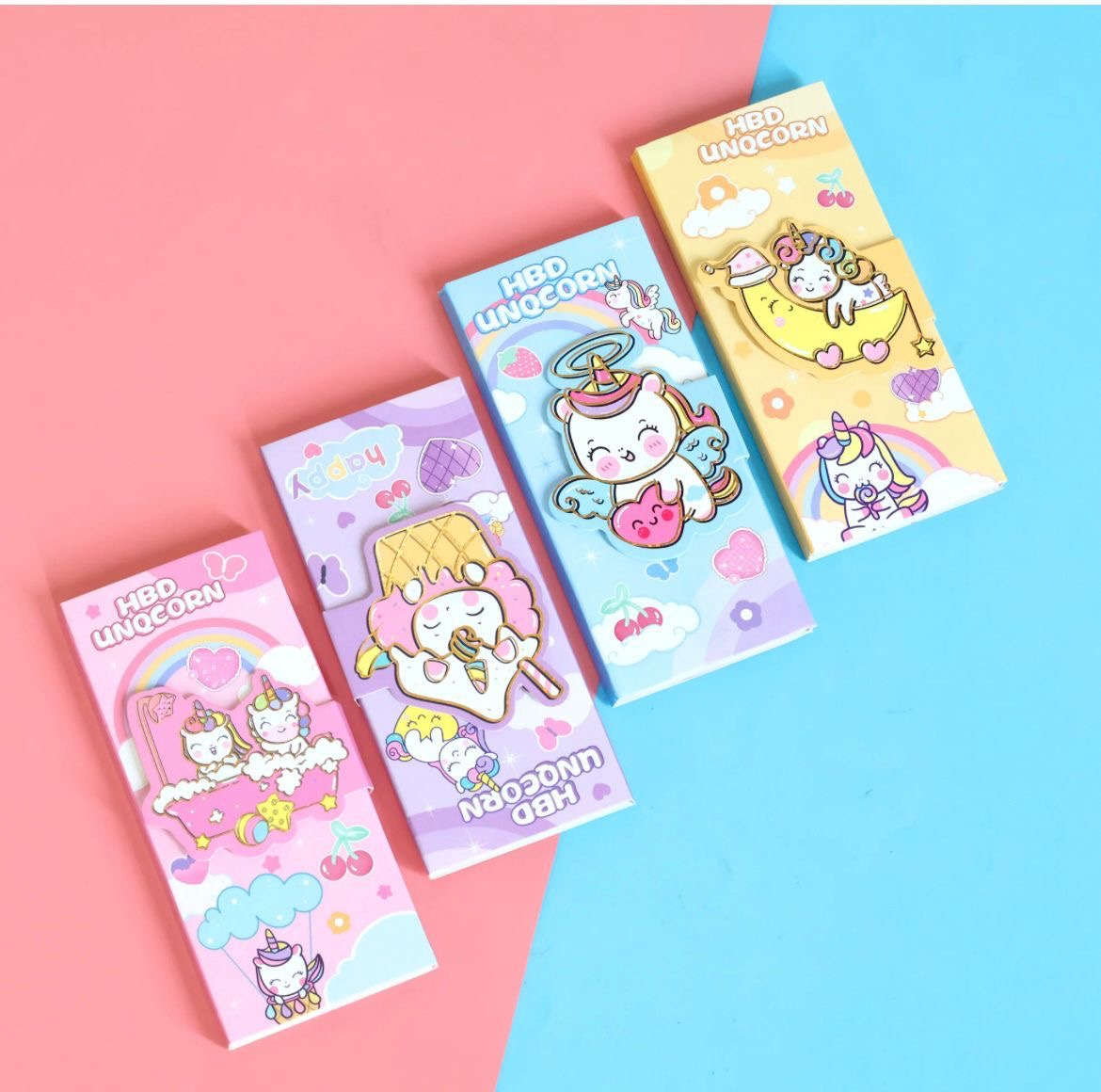 Unicorn Sticky Notes – Kawaii Cartoon Memo Pads (Assorted Designs)