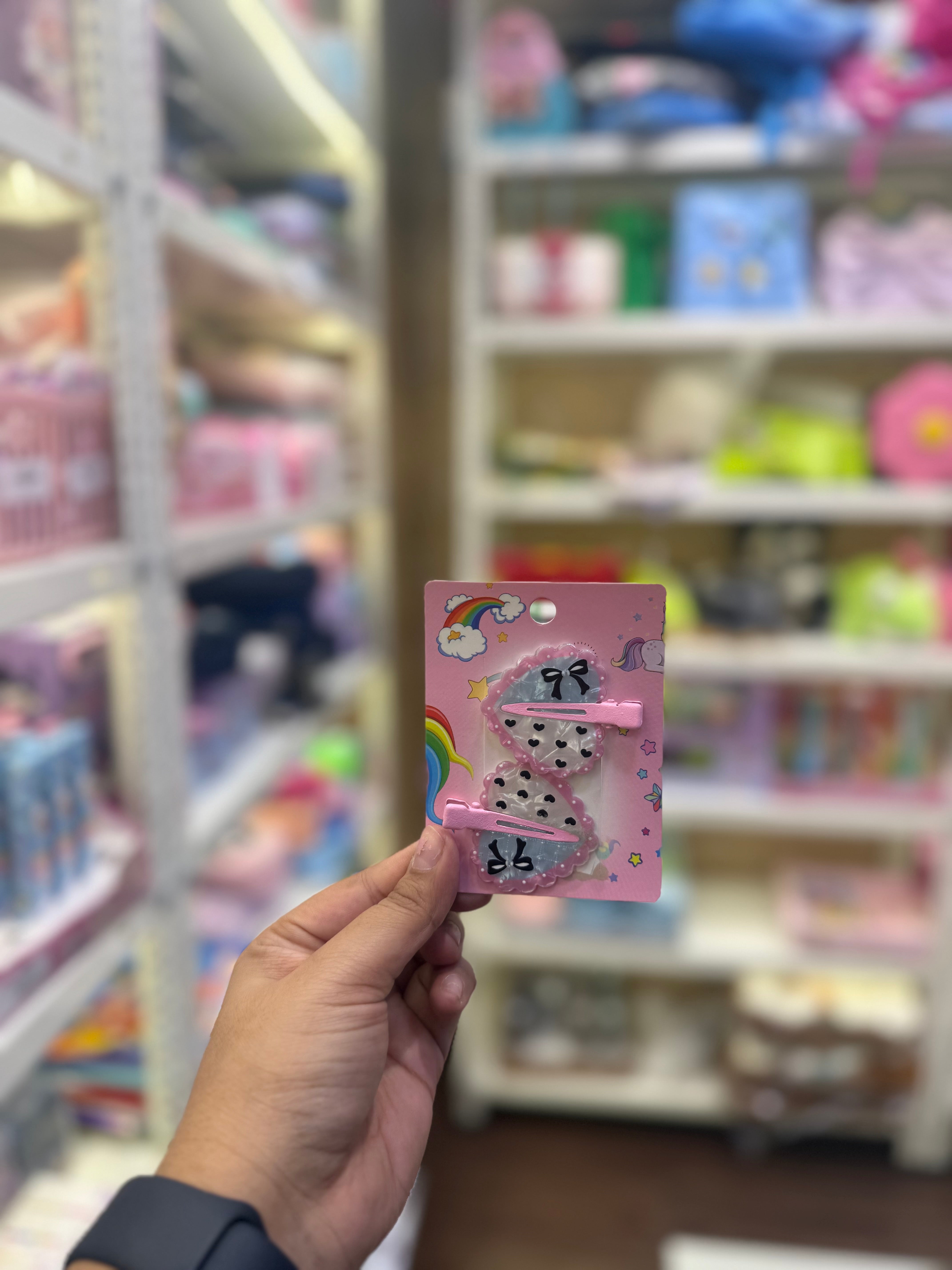 Kawaii Heart Hair Clips