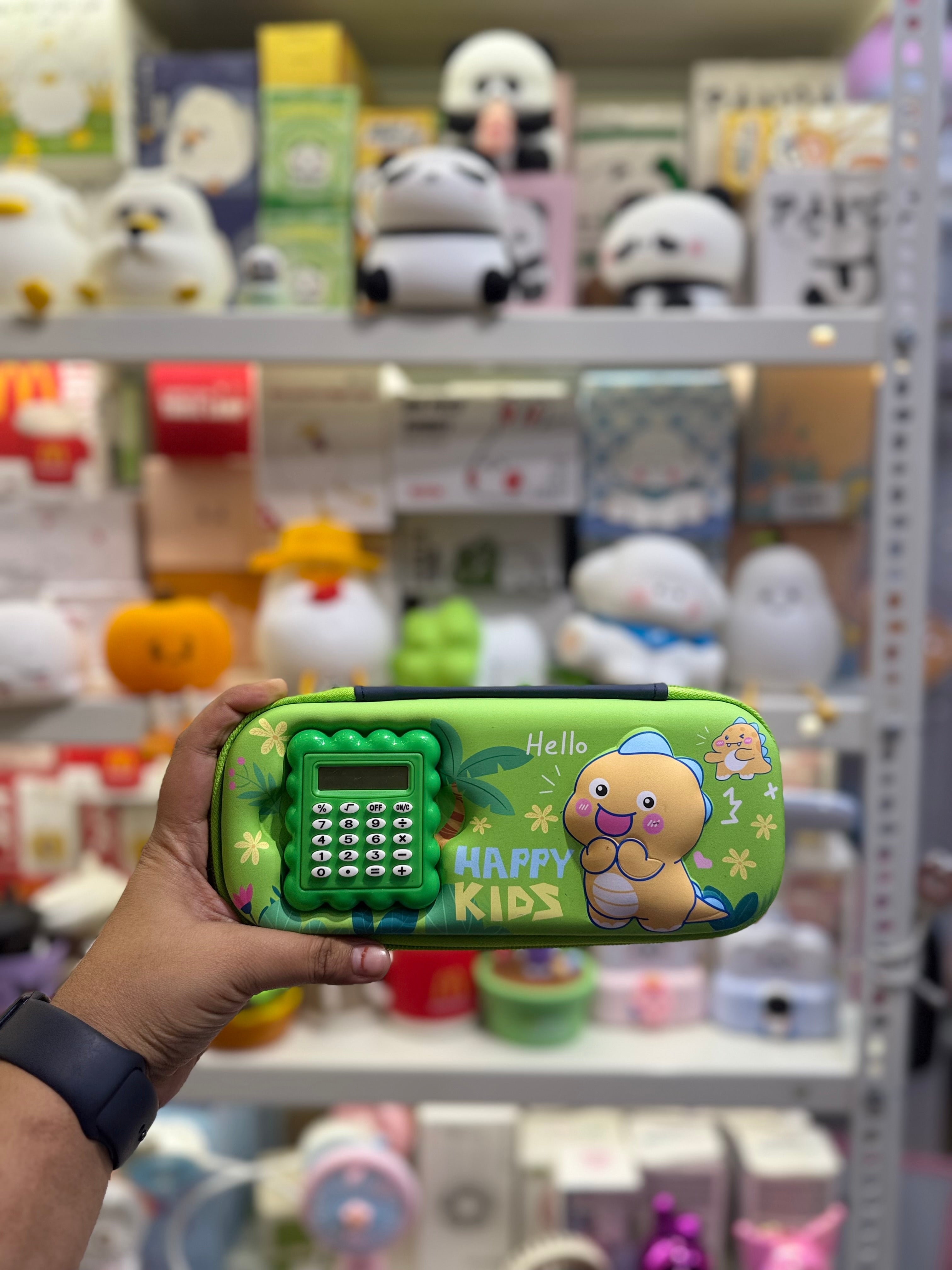 Happy Kids Dino Pencil Cases for Kids - Small
