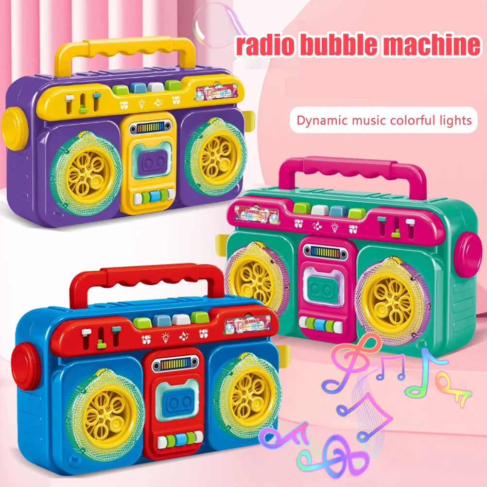 🎶 Radio Bubble Machine – Music, Lights & Endless Fun!
