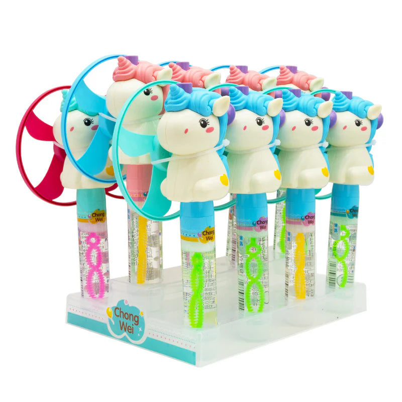 Unicorn 2-in-1 Bubble Wand & Flying Saucer