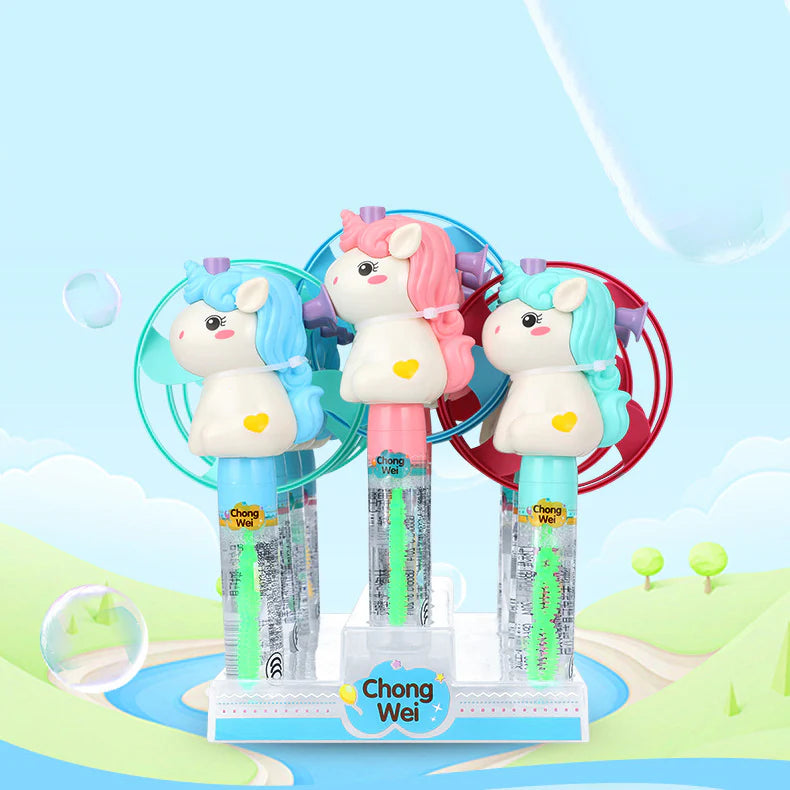 Unicorn 2-in-1 Bubble Wand & Flying Saucer