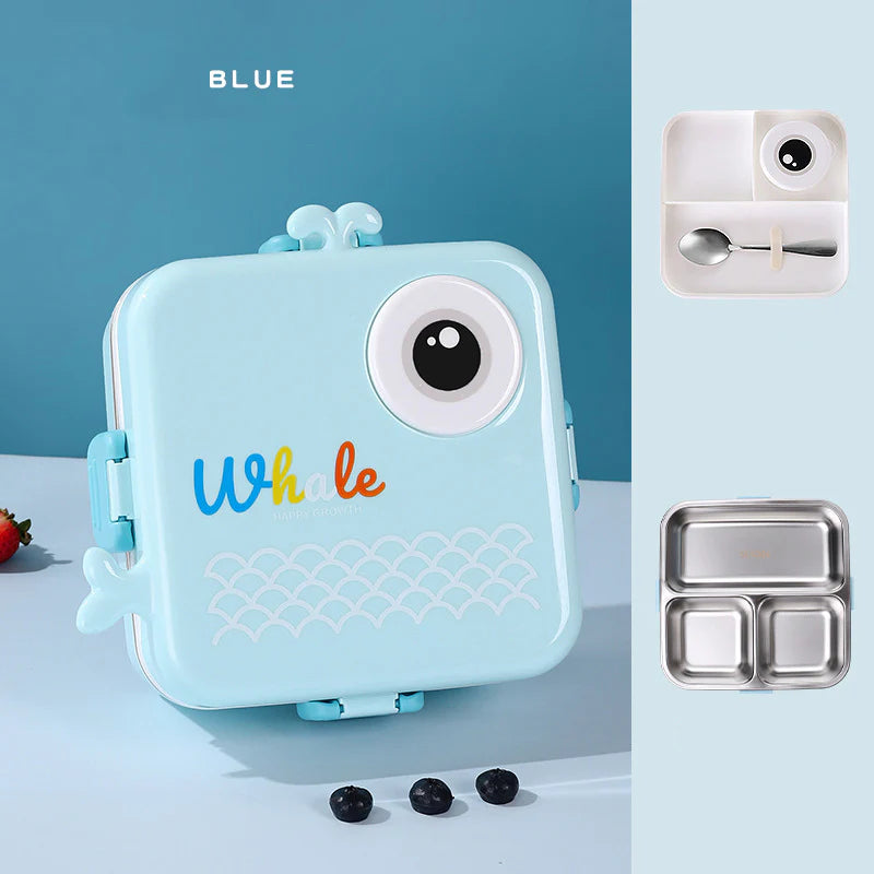 Cartoon Stainless Steel Lunch Box - Whale