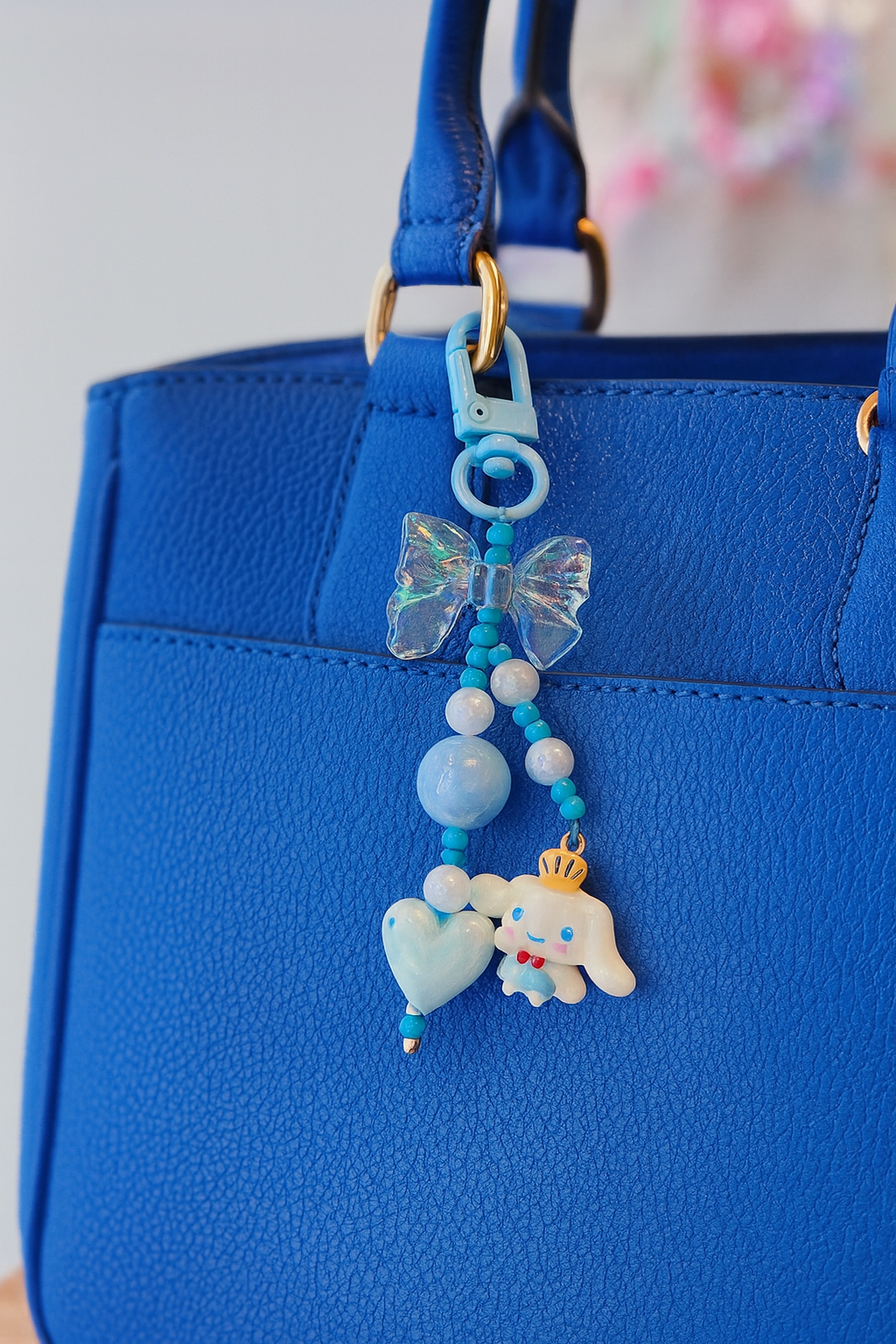 Kawaii Transparent  Bow Bag Charm
