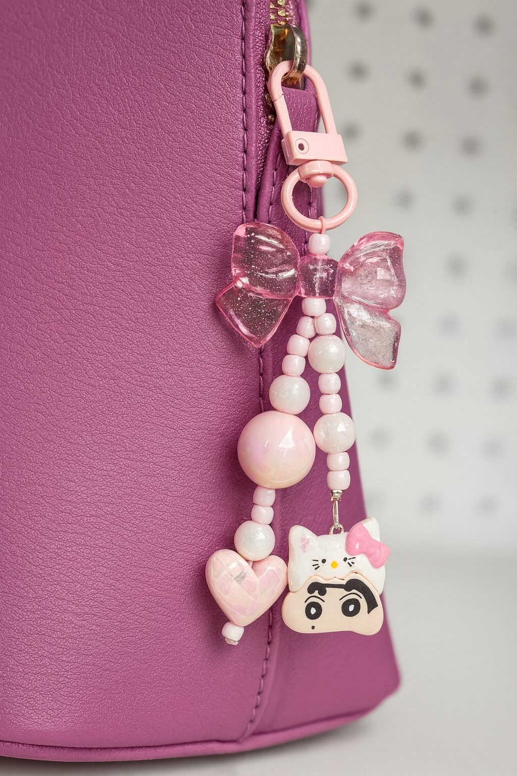 Kawaii Transparent  Bow Bag Charm
