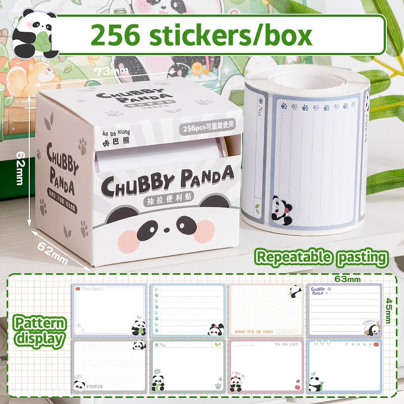 Creative Pull-Out Sticky Notes Capybara & Panda
