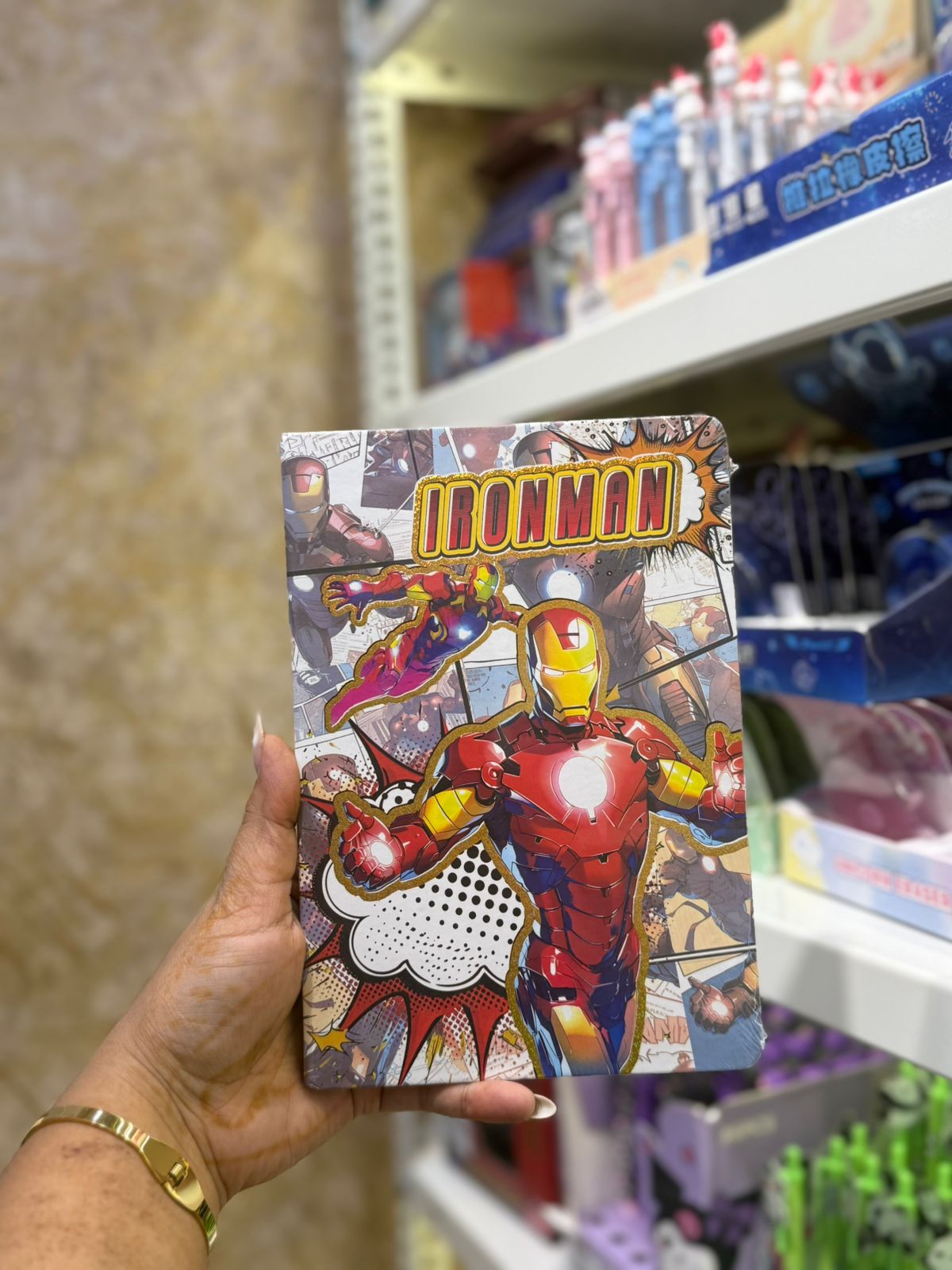 Iron Man comic artwork hardcover notebook