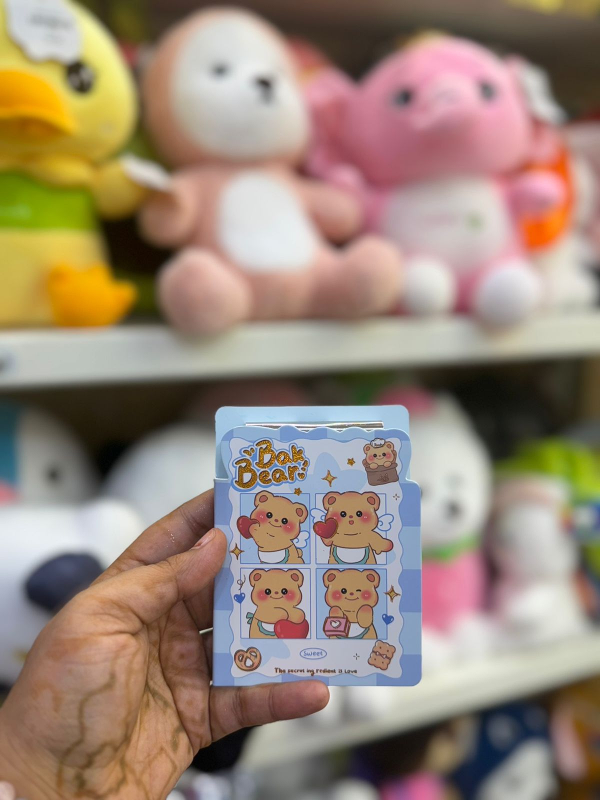 Bak Bear sticky notes pad with bear illustrations